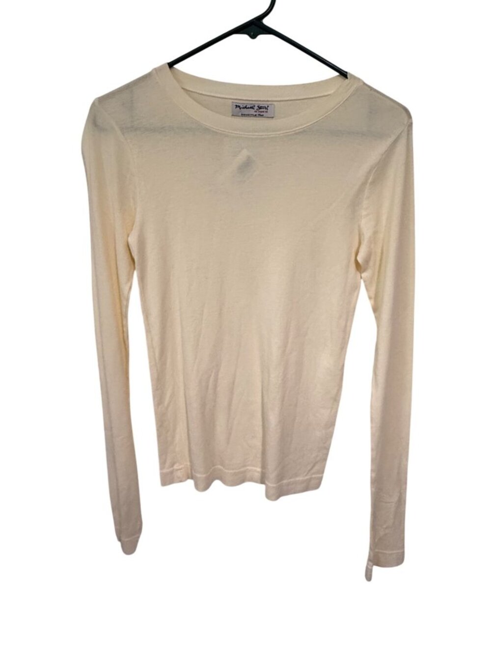 NWT Michael Stars Long Sleeve Tee Ivory 100% Supima Cotton Womans L